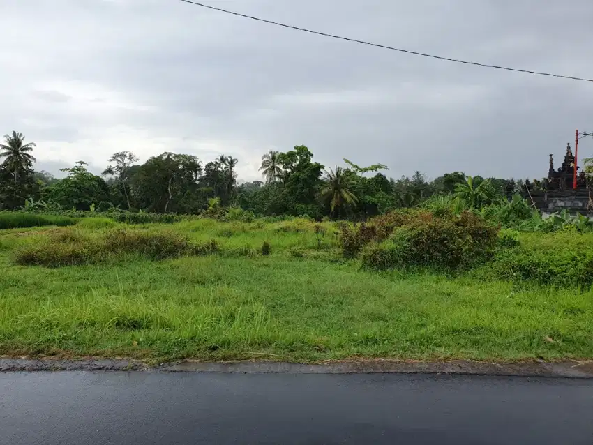 Tanah perumahan pinggir jalan bentuk kotak