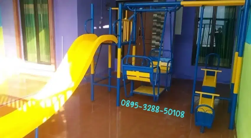 Playground besi 3 in 1 kombinasi