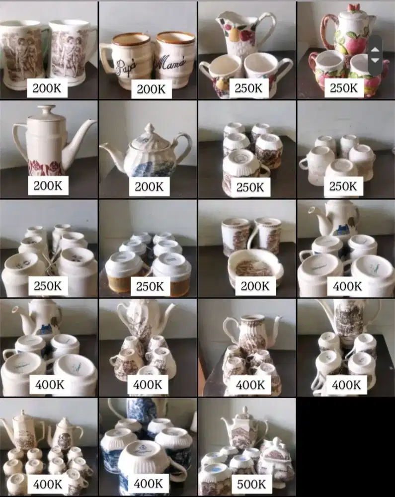 Dijual bermacam cangkir kopi