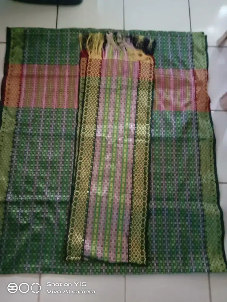 Dijual Kain songket panjang 200 m dan selendang