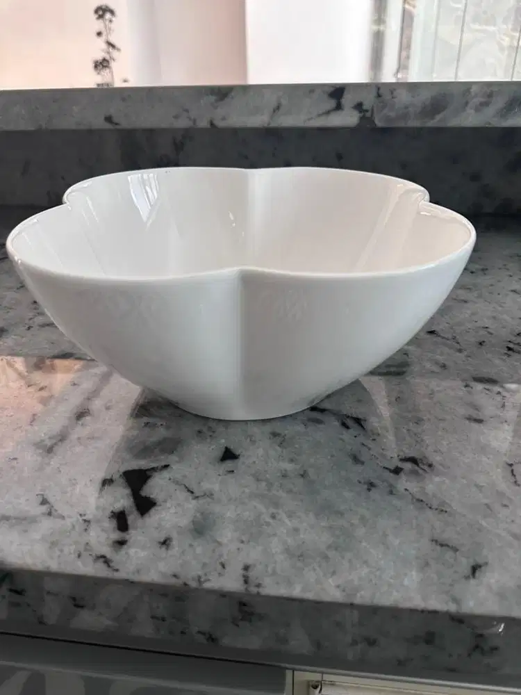 Mangkok Soup/Pudding Putih Besar