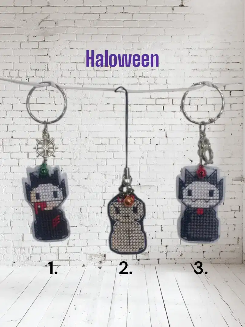 Gantungan kunci/hp handmade tema haloween