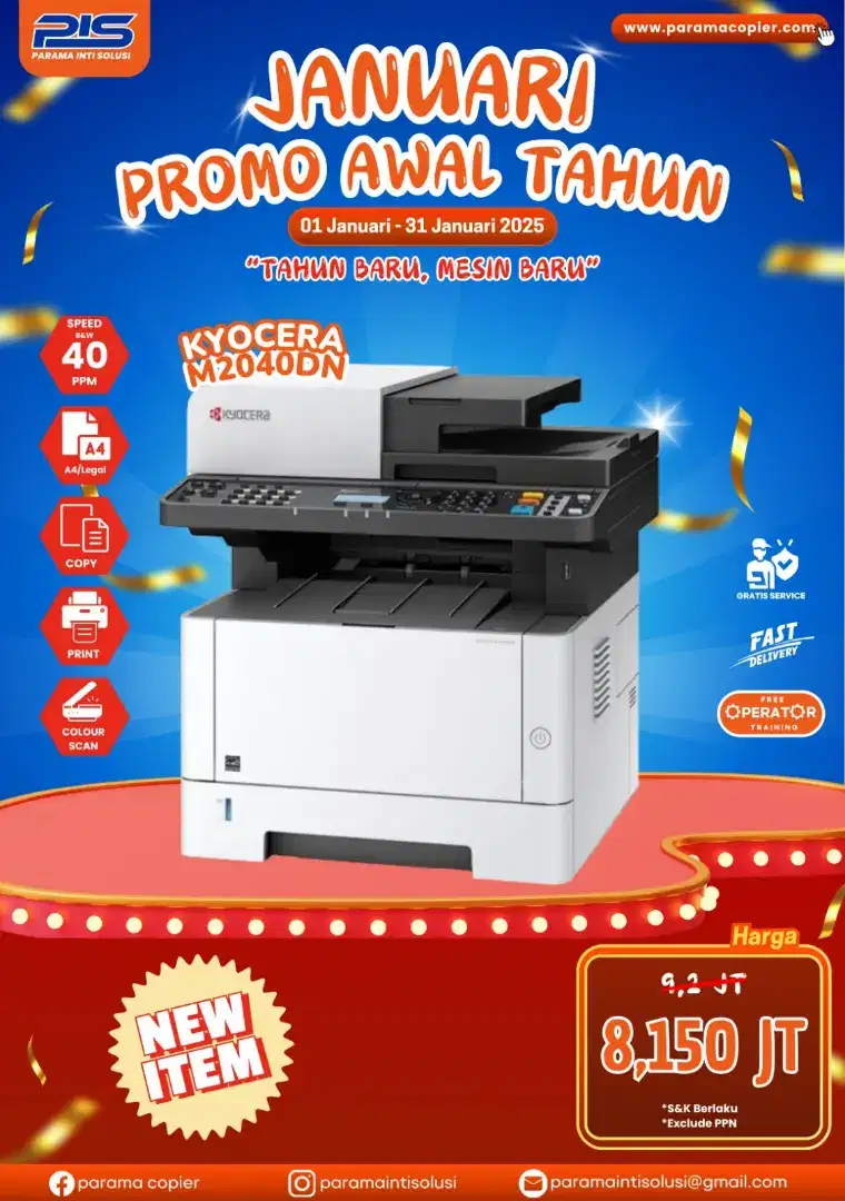 Jual New Kyocera M2040 dn