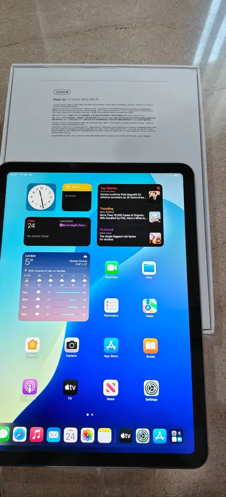 For Sale Ipad Air Chip M2 Grey 11 Inch Storage 256Gb ( Wifi Only )