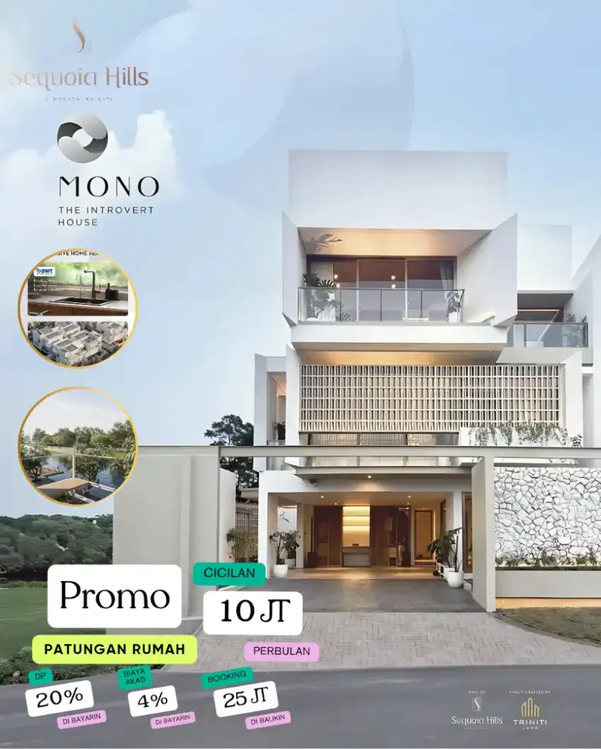 Cluster Mewah 3 Lantai Ex Lapangan Golf Di Sentul Bogor