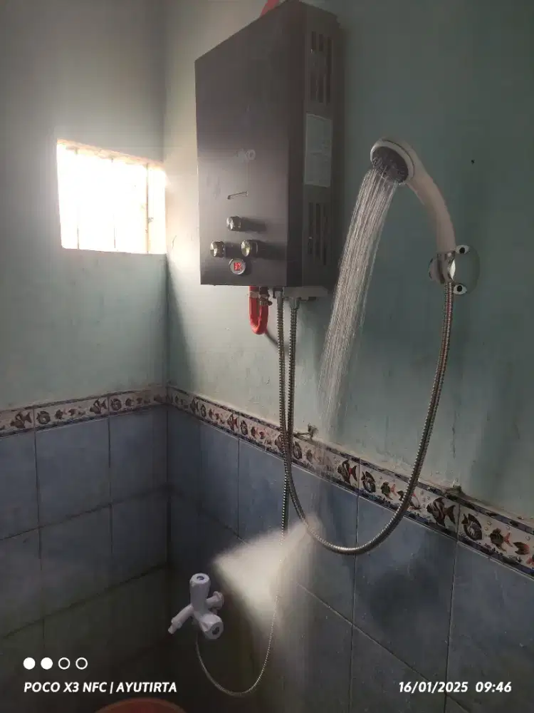 Water heater gas tanpa listrik garansi 3tahun