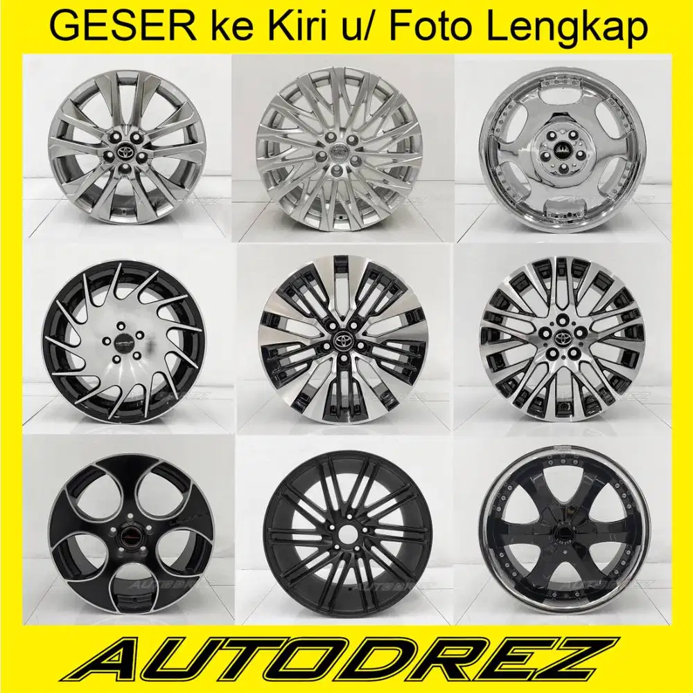 Velg Ring 17 R 17 18 R18 PCD 5x114 5x100 Lubang 5 Innova Honda ToyotaA