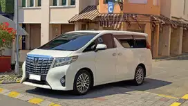 Dp 19jt Alphard 3.5 Q Executive 2017 Lounge New Toyota Putih bs TT