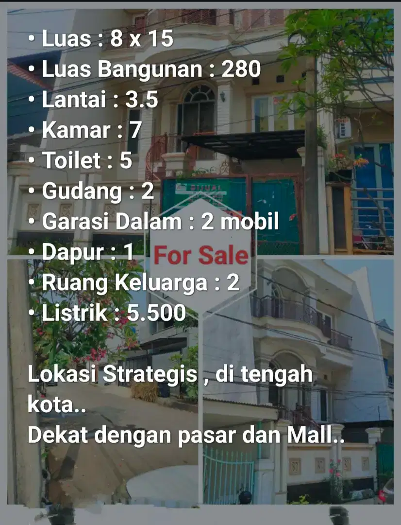 Di jual rumah di muara karang kota jakarta