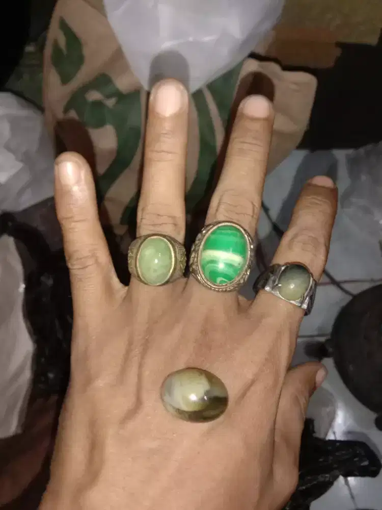 Dijual 4 bh cincin batu akik