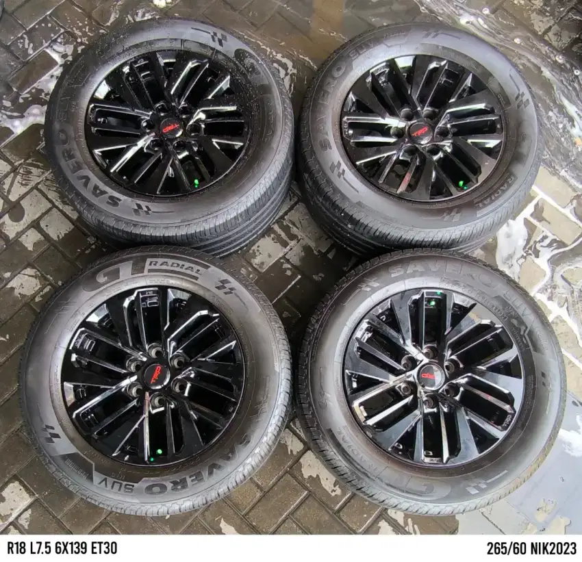 Jual beli velg mobil oem trd r18 6x139,7 fortuner pajero triton dll