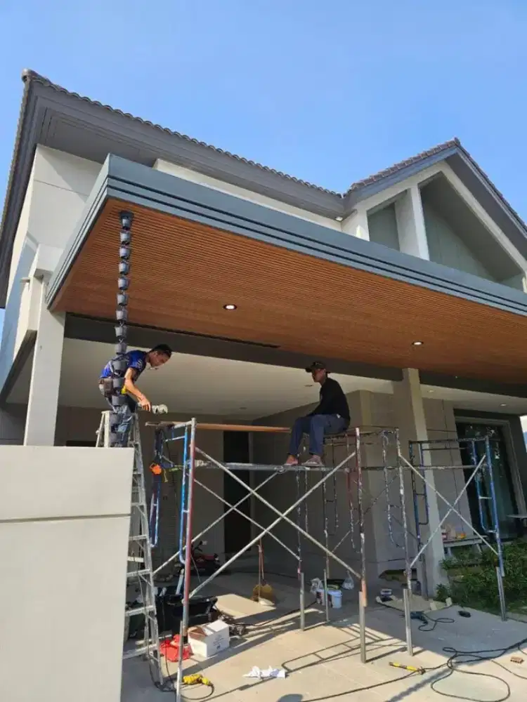 PEMASANGAN CANOPY+PLAFON PVC