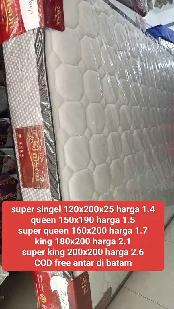 Jual Springbed Simson lengkap Batam