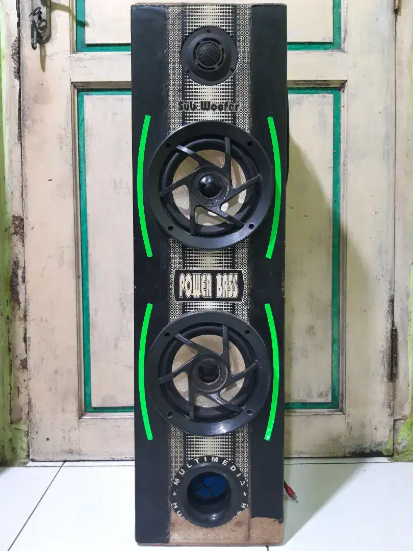Speaker pasif sub 7 inch bekas aktif polytron cuma 1