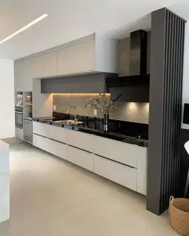 Backdrop TV, Kitchen set Minimalis/Lemari