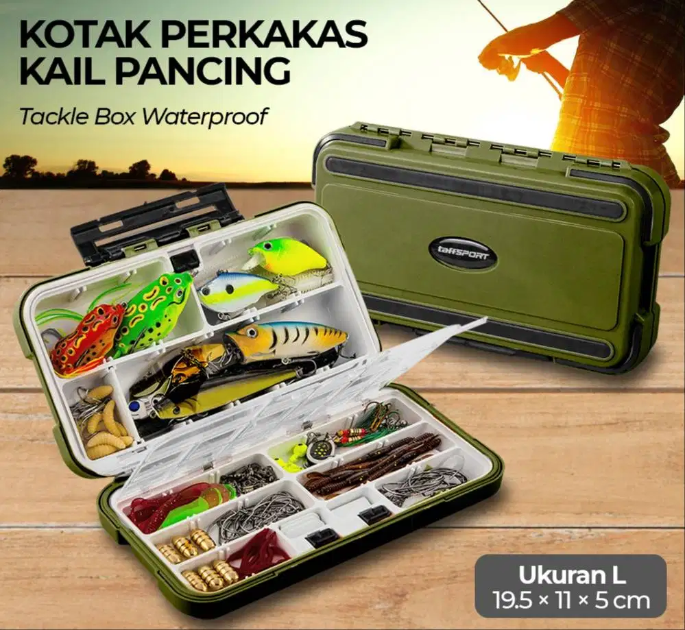 Kotak Pancing Tackle Box Waterproof L