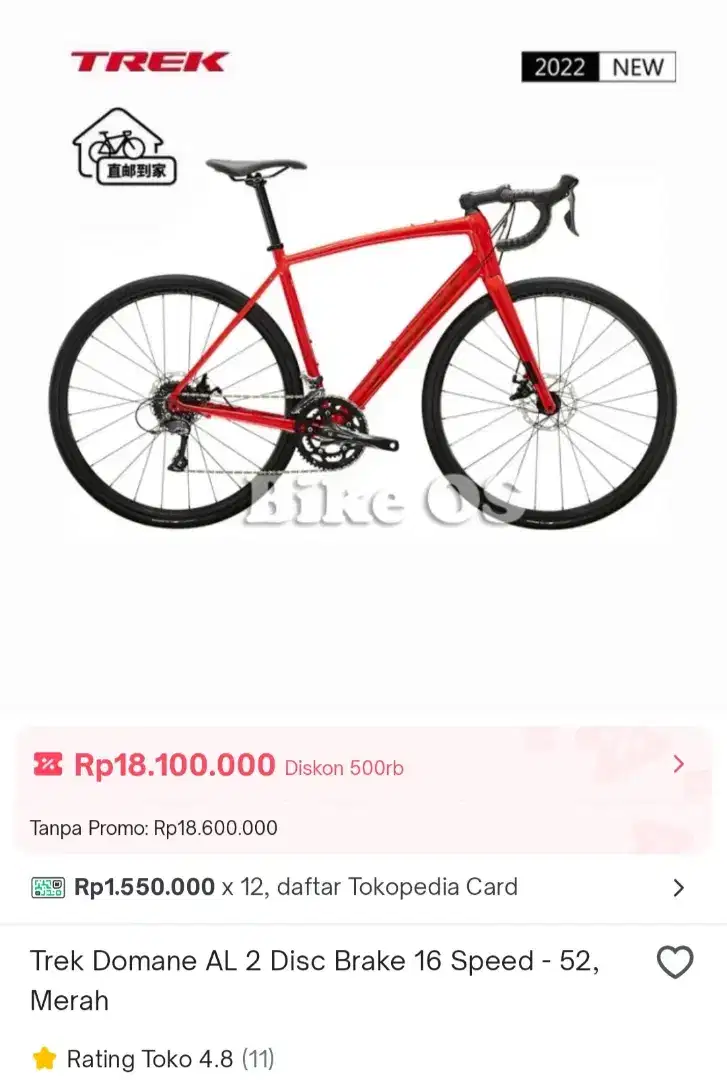 Road Bike merk TREK domane Al 2