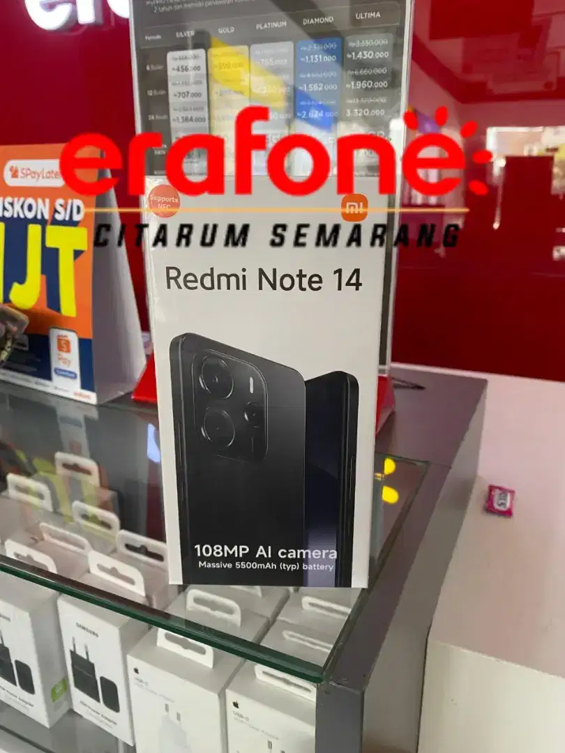 REDMI NOTE 14 4G 8/256(NEW)BISA CICILAN BUNGA DP 0% CUKUP KTP SAJA