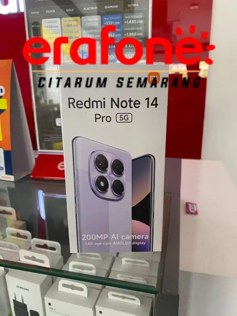REDMI NOTE 14 PRO 5G 8/256(NEW)BISA CICILAN DP BUNGA 0% CUKUP KTP SAJA