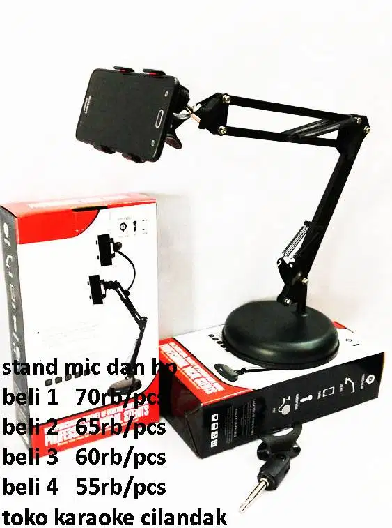 stand mic duduk bisa untuk hp 65ribu