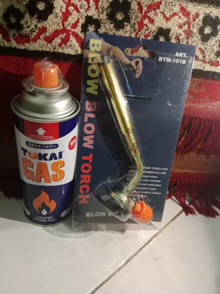 Alat bbq las portable camping gastorch kuningan+1:gas