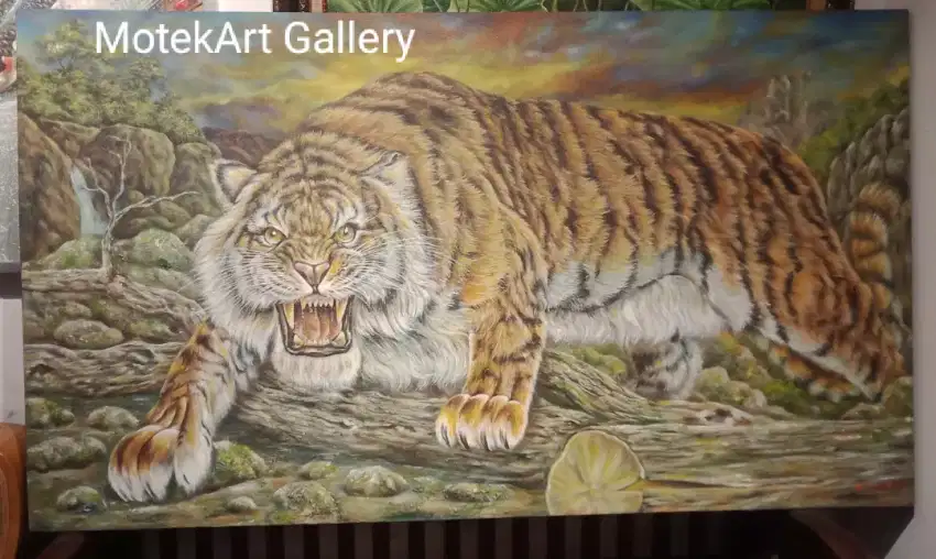 Lukisan cat lukis acrilyc diatas canvas