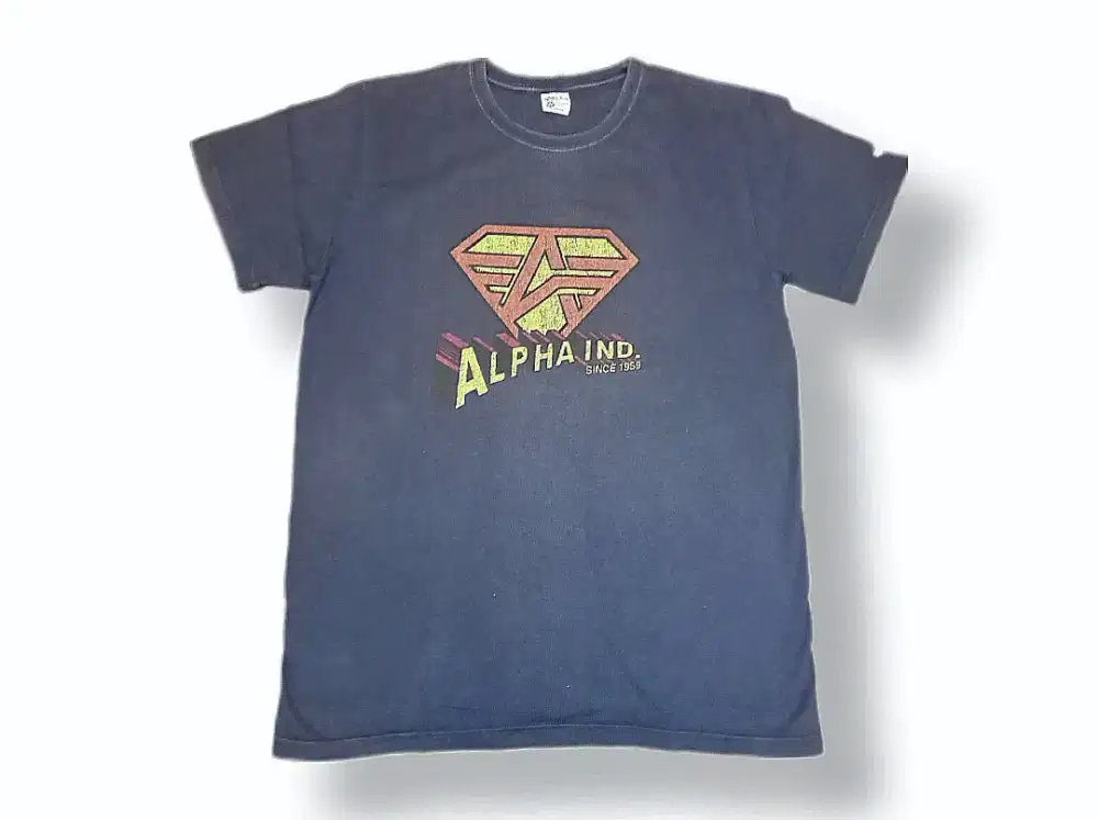 Baju kaos keren vintage military Japanese americana alpha industries