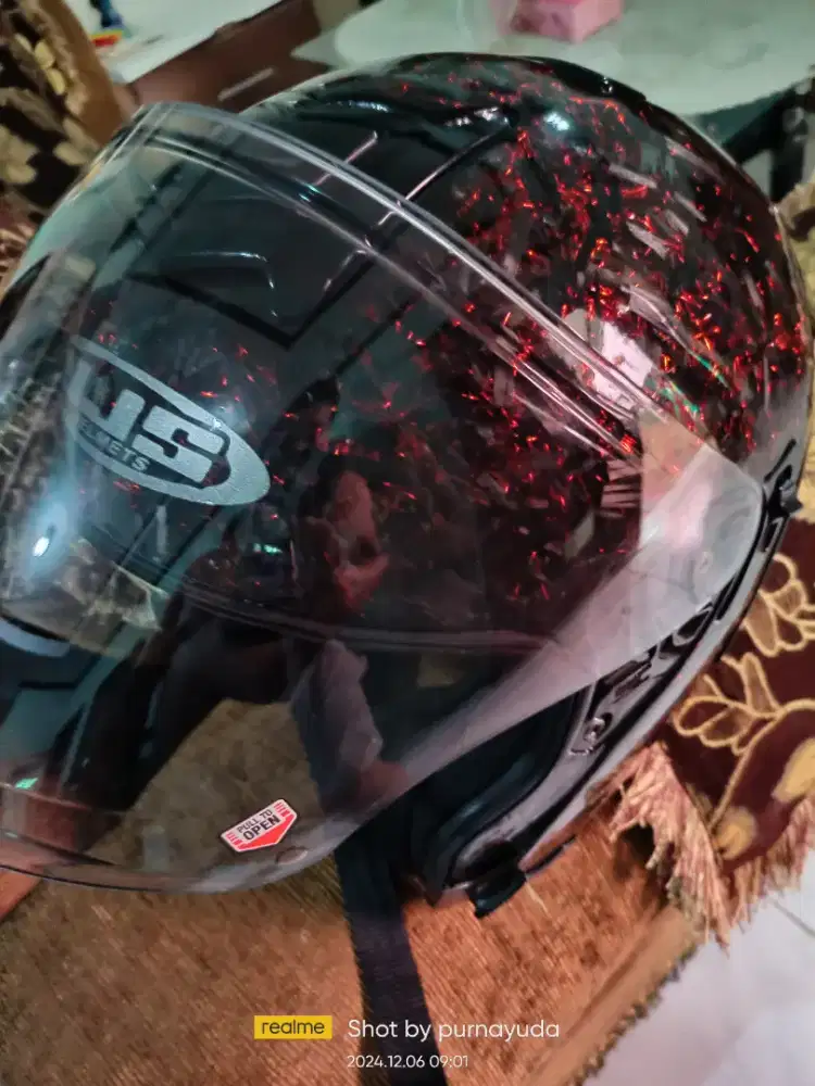 Jual helm NJS Kairoz carbon Forged Red