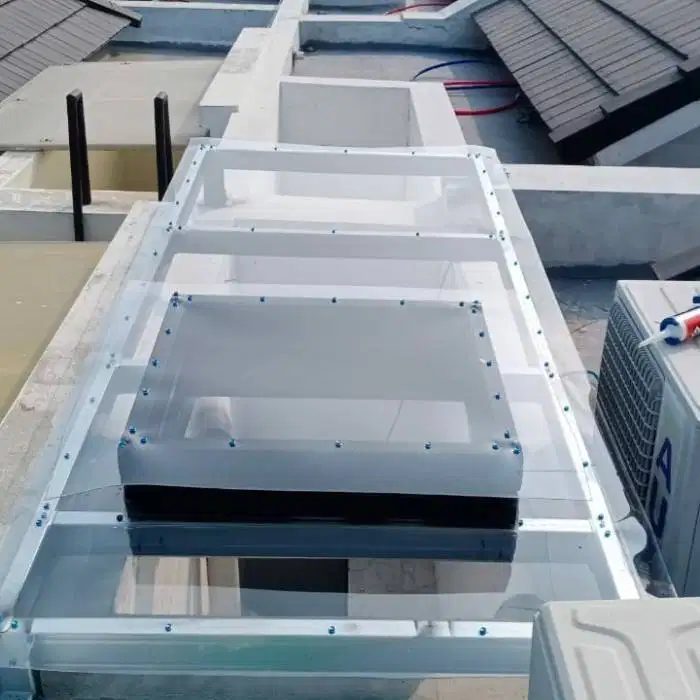 kanopi sleding atap solarflat minimalis