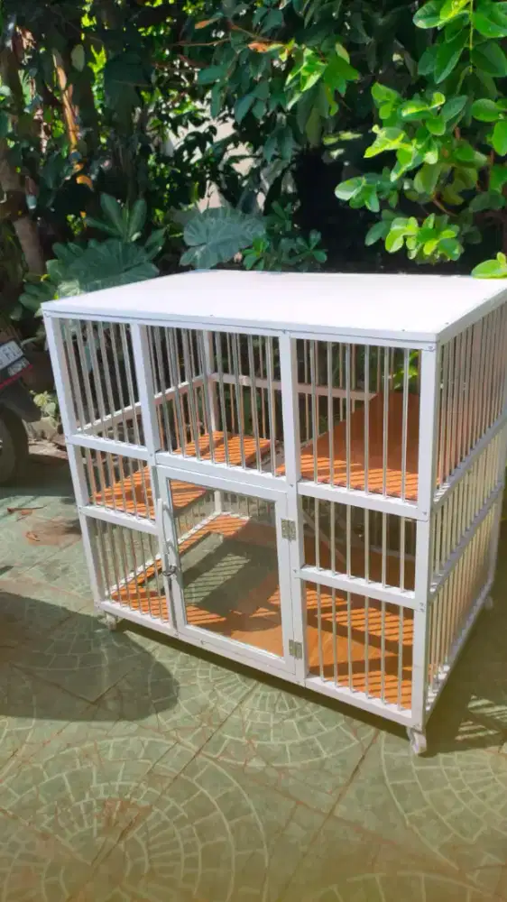 Kandang kucing almunium