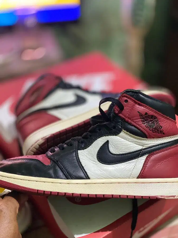 Nike Jordan High bredtoe Edisi Flash Sale