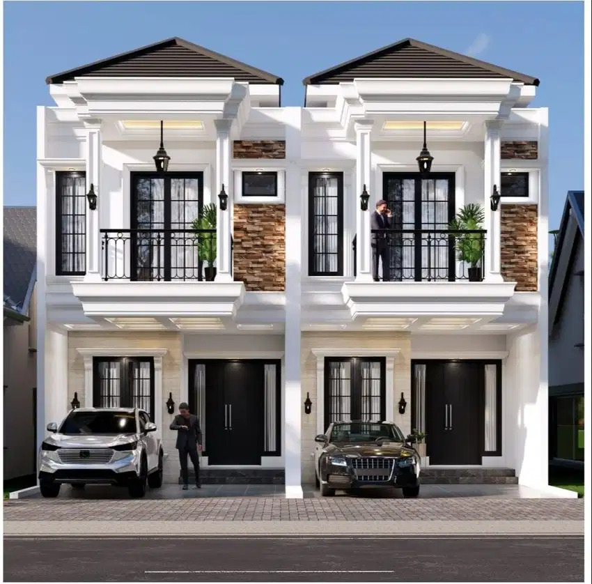 Rumah Bata Merah 2 Lantai di Cimanggis Depok Pinggir Jalan Raya