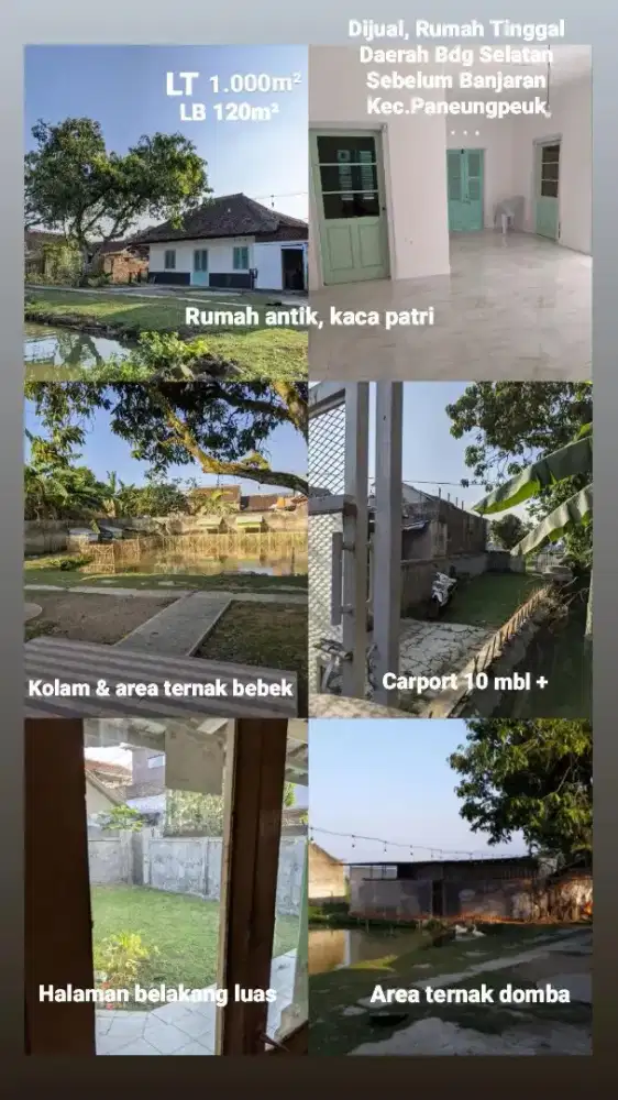 Rumah antik 1000m² bandung selatan baleendah banjaran aksea banyak