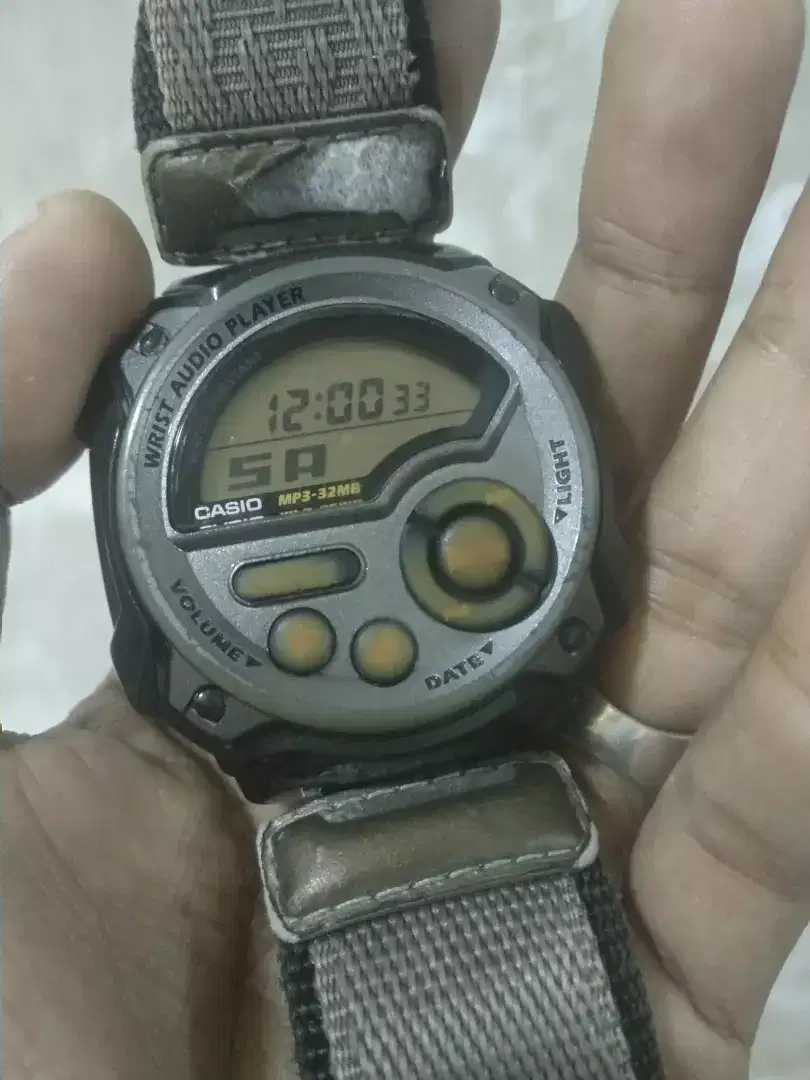 Jam tangan vintage Casio MP3 wmp-1 ori