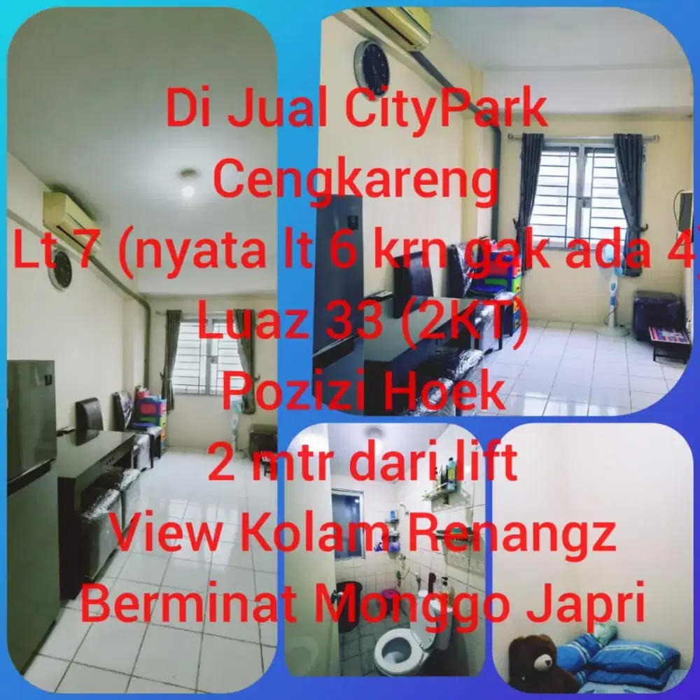Apartemen City Park Jakarta Barat Mall Taman Palem
