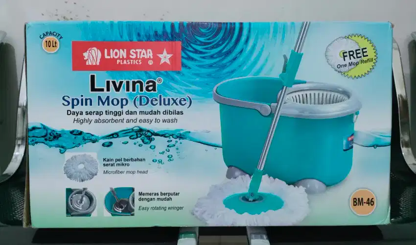 Alat pel Spin Mop Deluxe Livina Lion Star