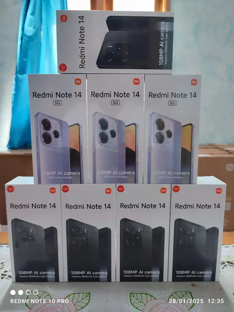 Redmi note 14 5G 8/256 note 14 8/256 8/128 baru dan segel murah