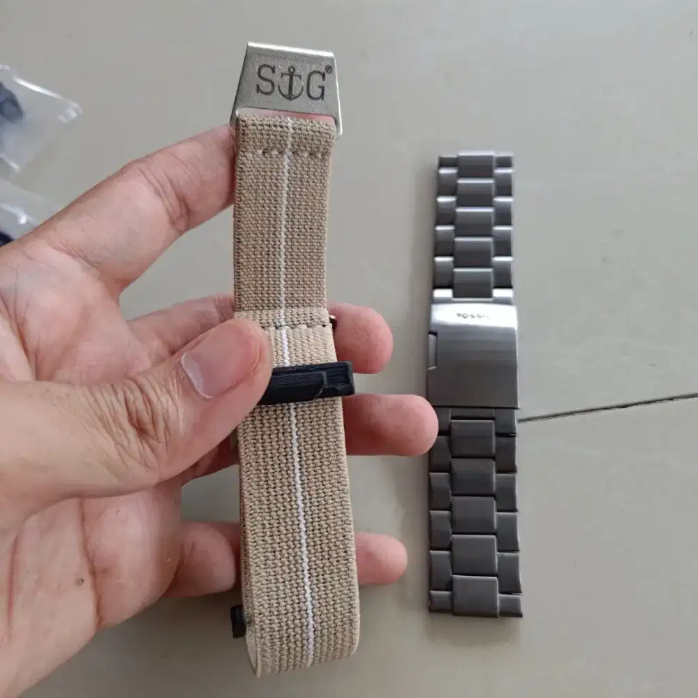Strap guy MN Style 22mm warna sand + adaptor gshock