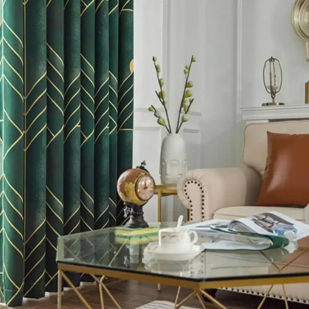 Jual tirai jendela gordyn hordeng gorden wallpaper dinding rollblind v