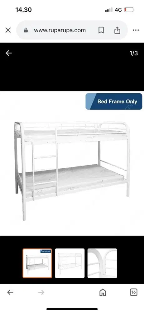 Informa 100x200 cm wesley bunked - putih