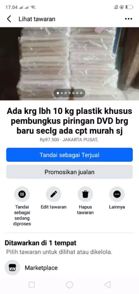 Cocok utk toko dvd ada 10kg an pembungkus nya hrg murah sj cpt dpt yah