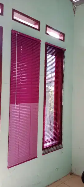 Tirai jendela horizontal blind untuk gedung, gorden jendela