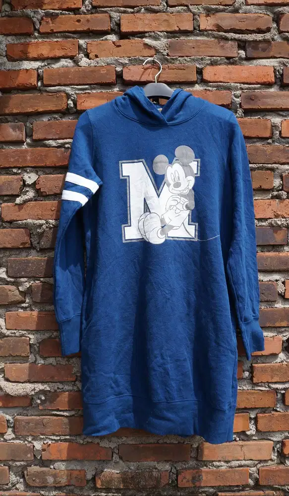 Hoodie Tunik Long Uniqlo x Disney | Dress Hoodie Uniqlo Wanita