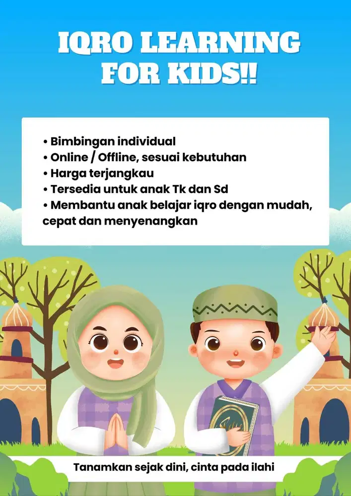 Iqro' learning for kids (belajar mengaji)