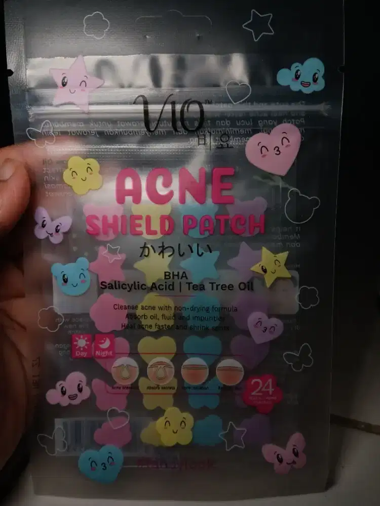 VIO ACNE SHIELD PATCH 24 HYDROCOLLOID PATCHES RXPIRED 05-2027,FANCY.