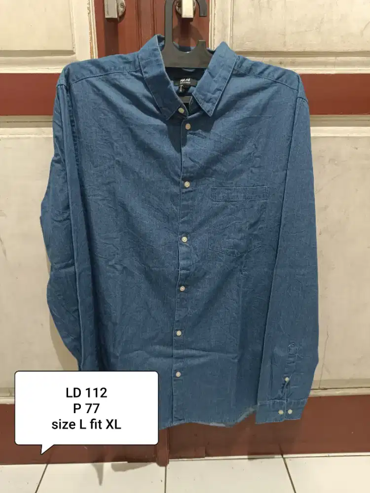 Kemeja denim HnM