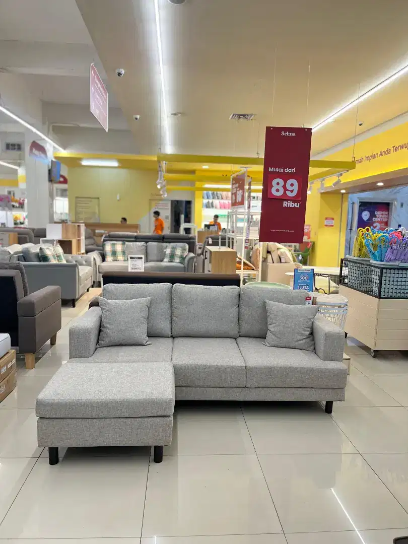 Sofa L sudut minimalis