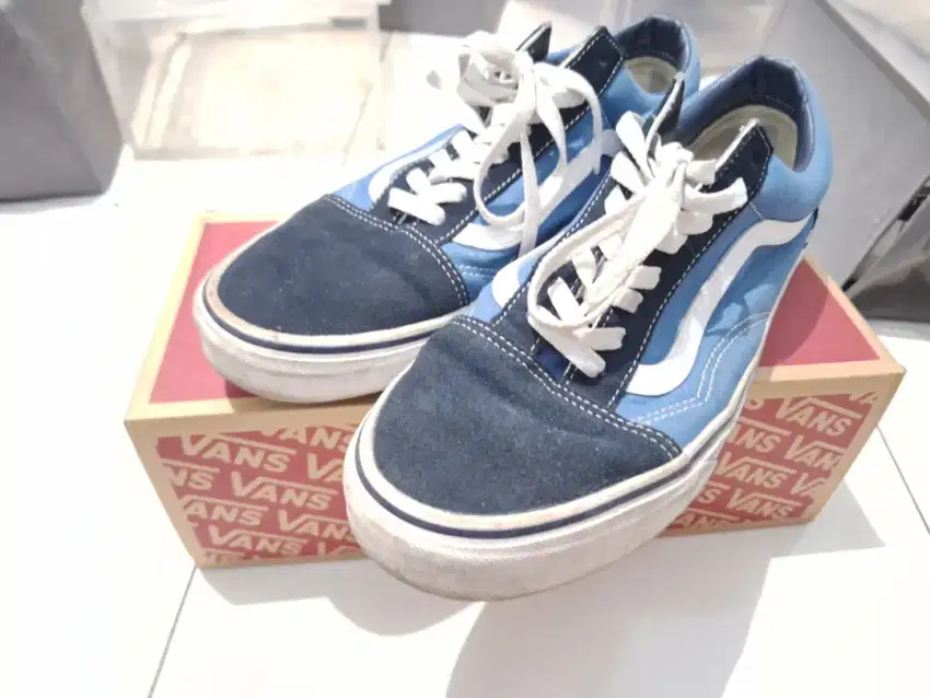 Vans old skool navy white