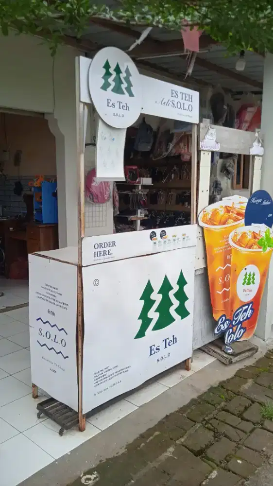 Jual gerobak minuman es teh solo
