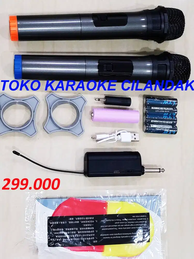 jual mic wireless 2mic promo